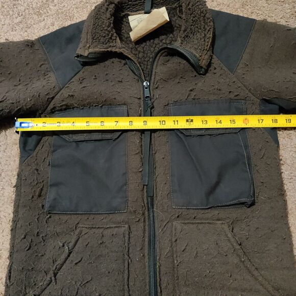 US.ARMY DLA100-90-C-0376 Jacket Coat Mens Size Small Brown Black Full Zip - Picture 7 of 8